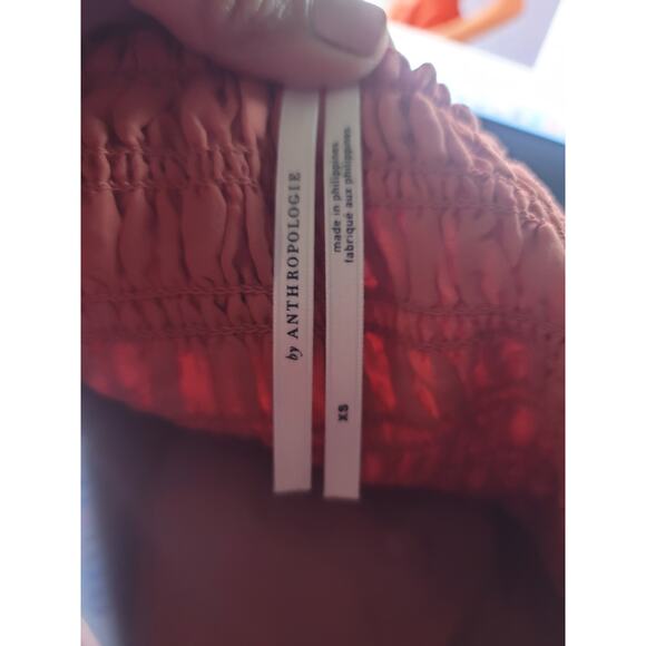 New Anthropologie Off-The-Shoulder Linen Mini Dress - XS - Picture 6 of 7